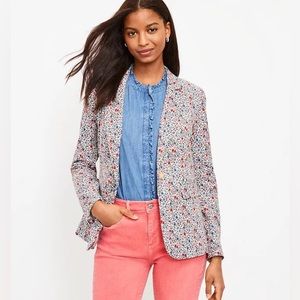 PERFECT CONDITION LOFT FLORAL BLAZER